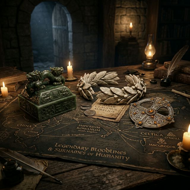 Ilustración de Los apellidos más antiguos del mundo que aún se utilizan hoy