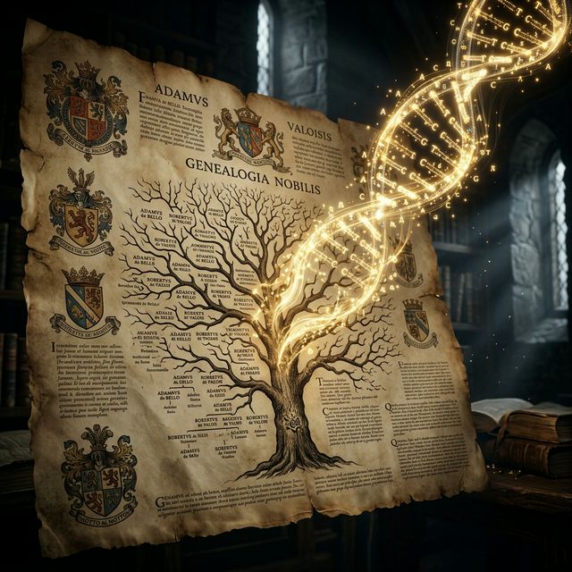 Ilustración de Test de ADN y genealogía: Cómo la genética está cambiando el estudio de los apellidos