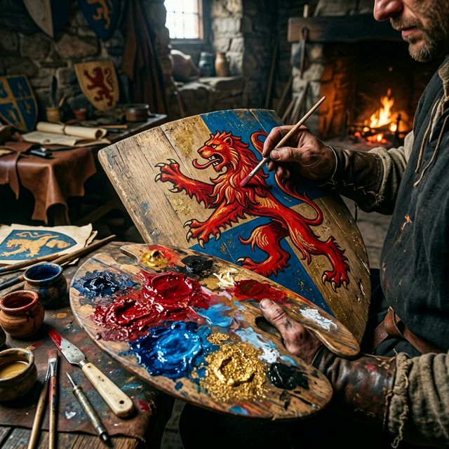 Ilustración de Heráldica básica: Qué significan los colores y animales en tu escudo de armas